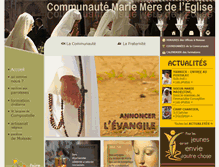 Tablet Screenshot of mariemeredeleglise.fr